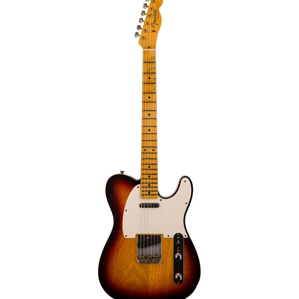 Fender Custom Shop '50s Twisted Telecaster Custom - Journeyman Relic - Left Handed - Chocolate 3 Colour Sunburst (Limited Edition)