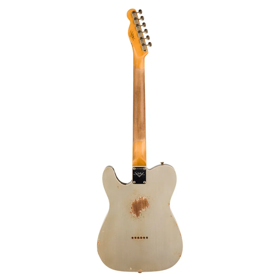 Fender Custom Shop Time Machine '60 Tele Custom - Heavy Relic, Aged Inca Silver