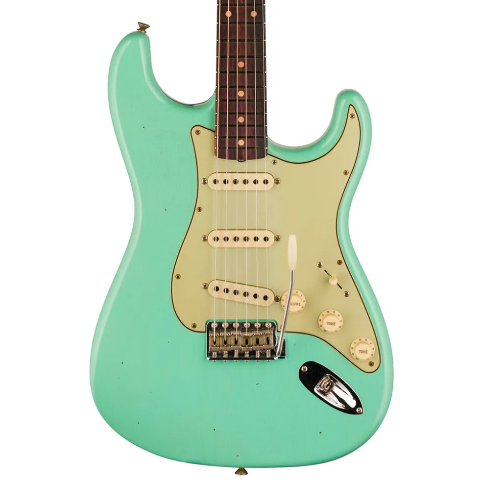 Fender Custom Shop Time Machine 59 Stratocaster Journeyman Relic Super Faded Aged Seafoam Green