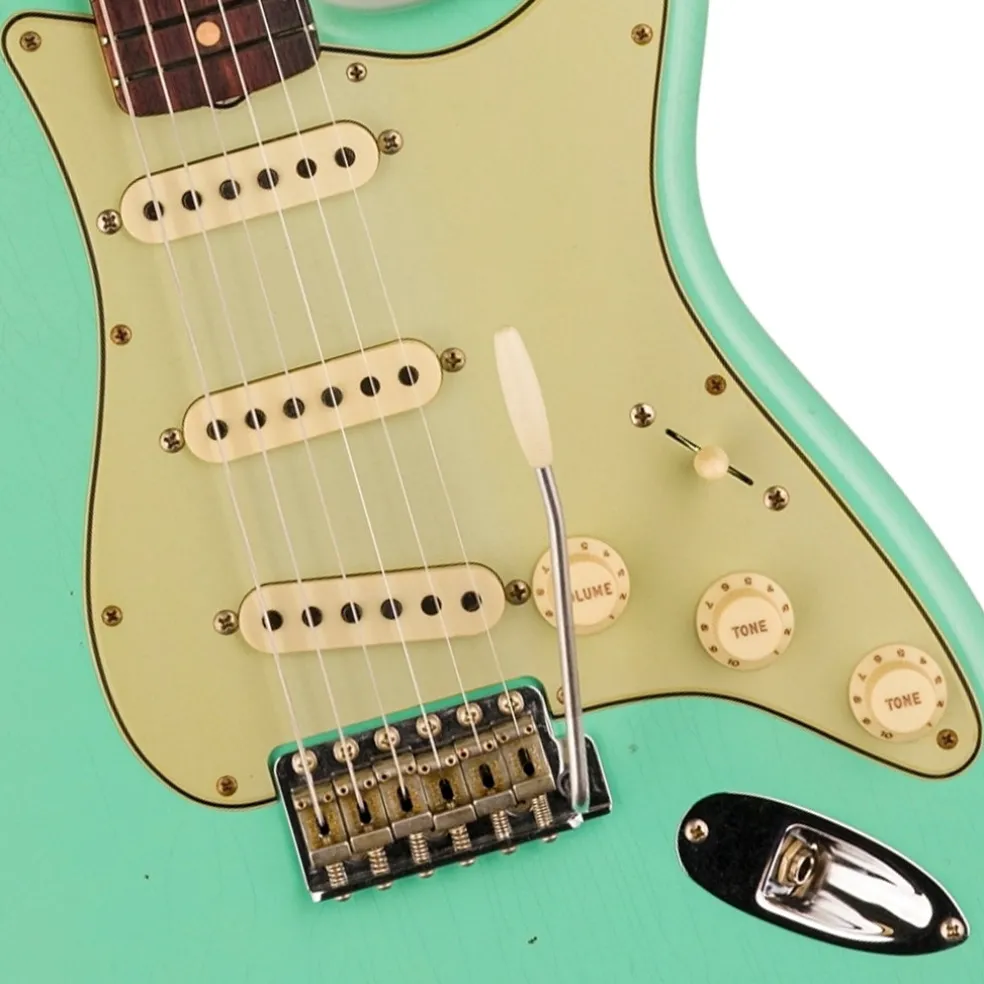 Fender Custom Shop Time Machine 59 Stratocaster Journeyman Relic Super Faded Aged Seafoam Green