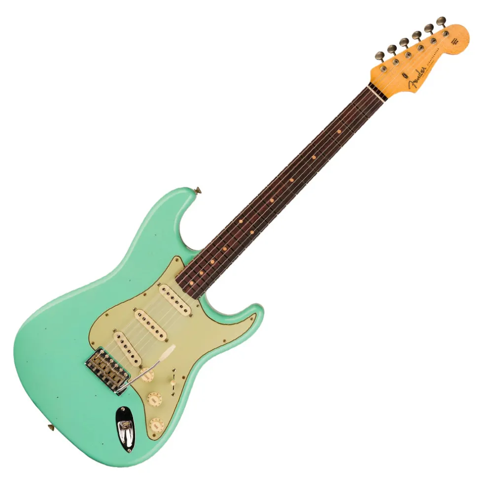 Fender Custom Shop Time Machine 59 Stratocaster Journeyman Relic Super Faded Aged Seafoam Green