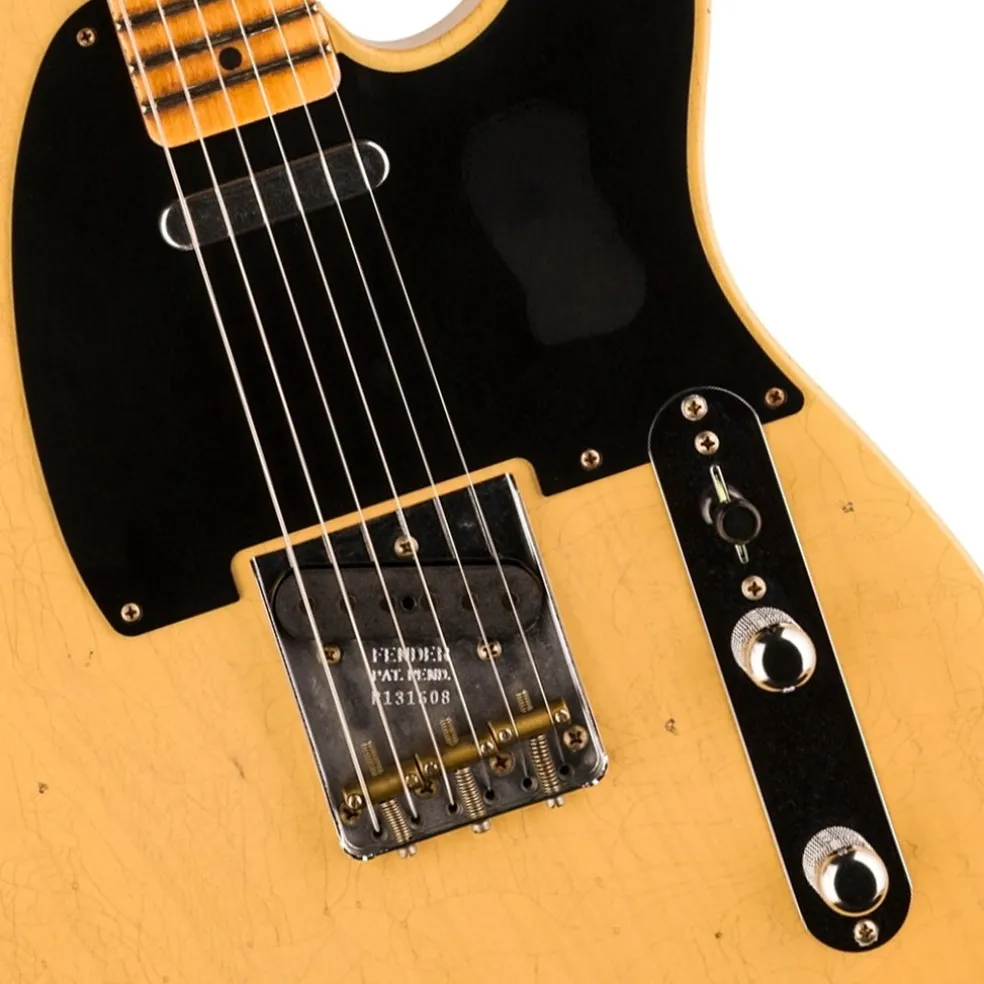 Fender Custom Shop Time Machine 54 Telecaster Journeyman Relic Faded Aged Nocaster Blonde