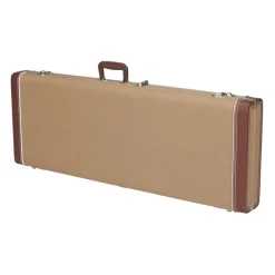 Fender G&G Deluxe Jazz Bass® Hardshell Case, Tweed with Red Poodle Plush Interior