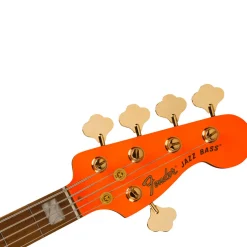 Fender MonoNeon Jazz Bass® V, Maple Fingerboard, Neon Yellow