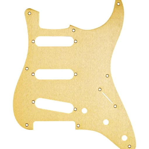 Fender Pickguard - Stratocaster® S/S/S - 8-Hole Mount - Gold Anodized Aluminum - 1-Ply