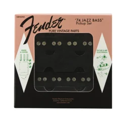 Fender Pure Vintage '74 Jazz Bass® Pickup Set, Black (2)