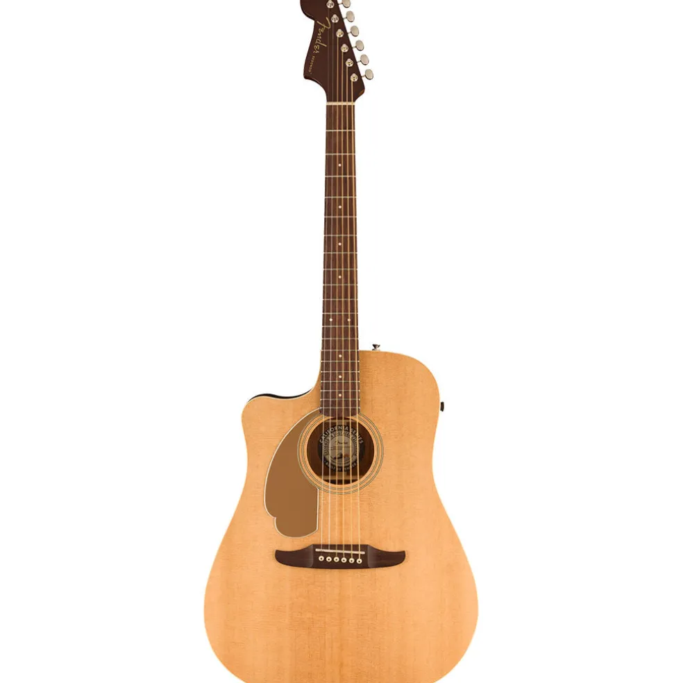 Fender Redondo Player Left Handed, Walnut Fingerboard, Gold Pickguard, , Natural