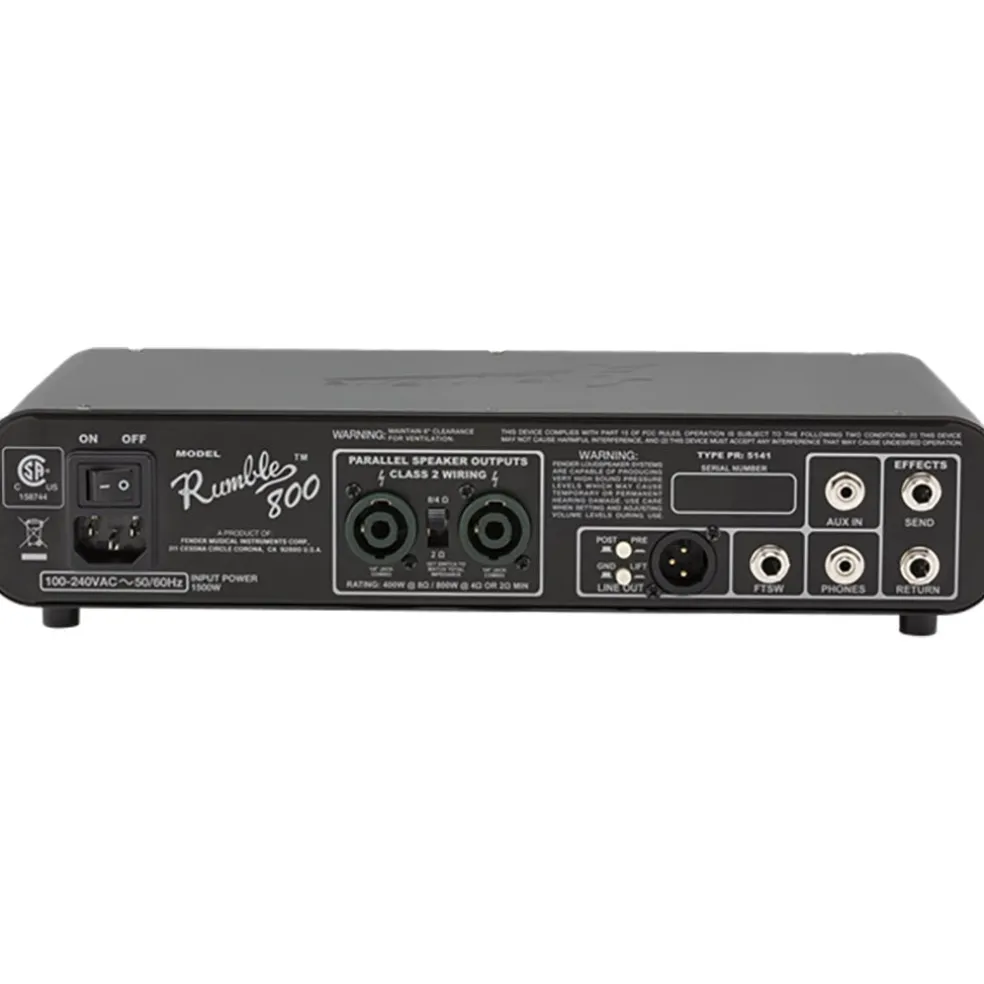 Fender Rumble 800HD - 800W Bass Amplifier Head