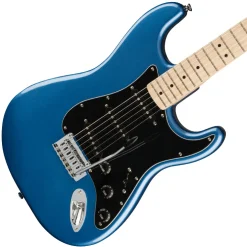 Fender Squier Affinity Stratocaster Black Pick Guard - Lake Placid Blue - Maple