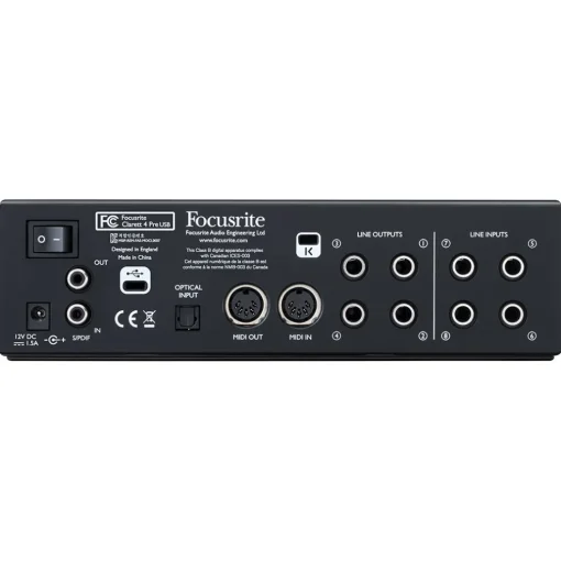 Focusrite Clarrett 4Pre USB 10 in 4 out Audio Interface