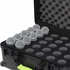 Gator SH-MICCASE30 Shure Molded Case w/ Drops for (30) Mics - TSA Latch