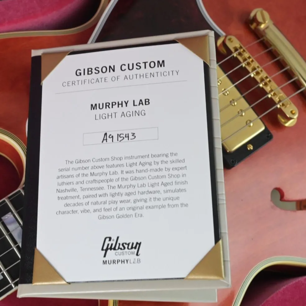 Gibson Custom Shop - Murphy Lab '59 ES-355 - Light Aged Watermelon Red