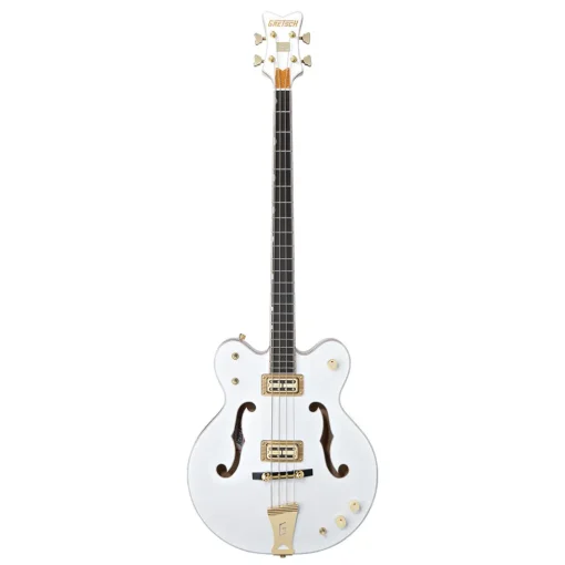 G6136LSB White Falcon™ Bass, 34" Scale, Ebony Fingerboard, White