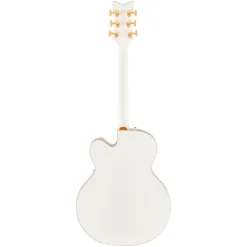 Gretsch Falcon Hollow Body Ebony Fingerboard with String Thru Bigsby and Gold Hardware - White