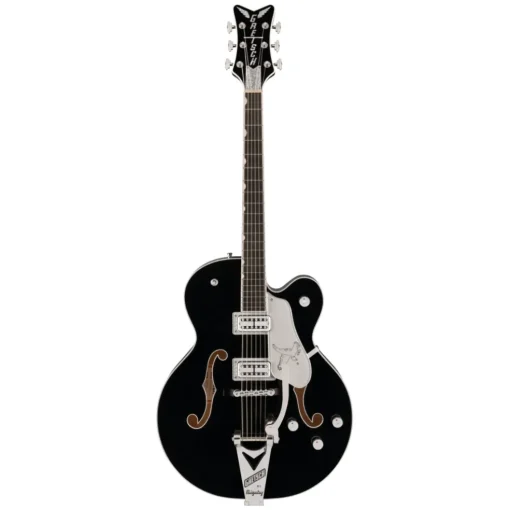 Gretsch Falcon Hollow Body Ebony Fingerboard with String-Thru Bigsby® and Chrome Hardware - Black