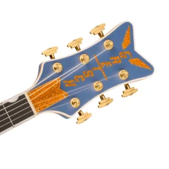 Gretsch Falcon Hollow Body Ebony Fingerboard with String Thru Bigsby and Gold Hardware - Cerulean Smoke
