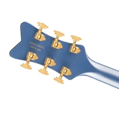 Gretsch Falcon Hollow Body Ebony Fingerboard with String Thru Bigsby and Gold Hardware - Cerulean Smoke
