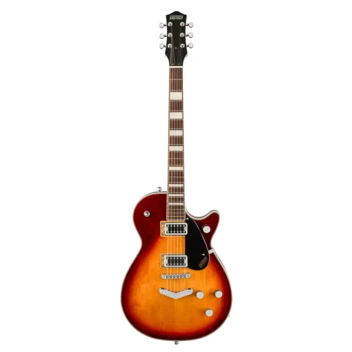 Gretsch G5220 Electromatic Jet Black Top Singlecut with V Stoptail and Laurel Fingerboard - Sweet Tea
