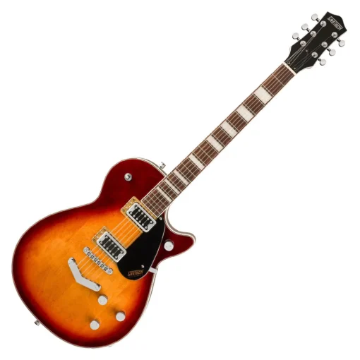 Gretsch G5220 Electromatic Jet Black Top Singlecut with V Stoptail and Laurel Fingerboard - Sweet Tea