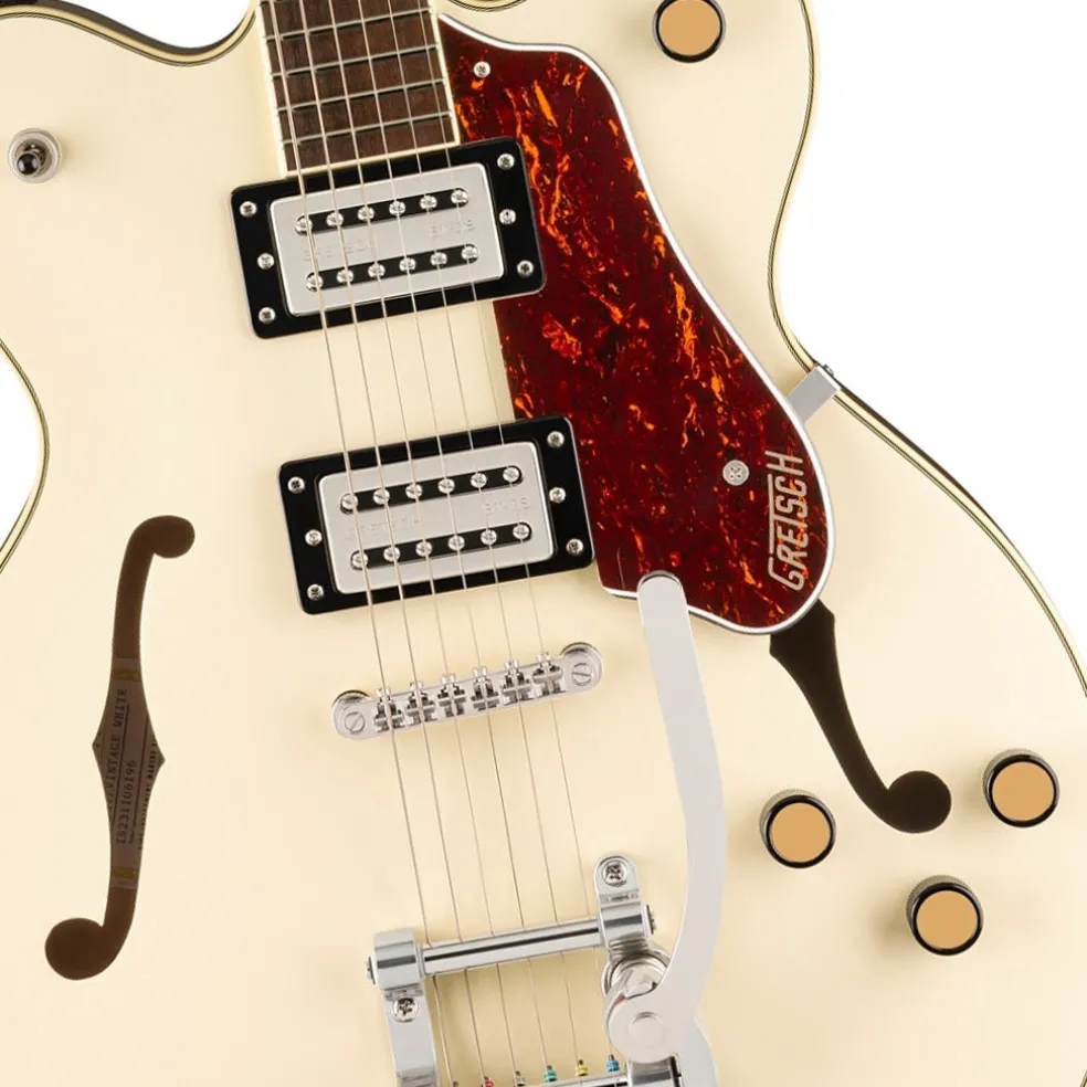 Gretsch G2622T Streamliner Center Block Double-Cut with Bigsby and Laurel Fingerboard - Vintage White