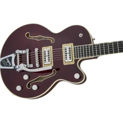 Gretsch G6659TFM Players Edition Broadkaster Junior - Tiger Flame Maple Dark Cherry Stain