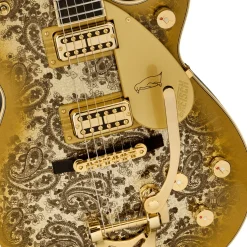 Gretsch G6134TG Limited Edition Paisley Penguin with String Thru Bigsby Ebony Fingerboard Gold Paisley