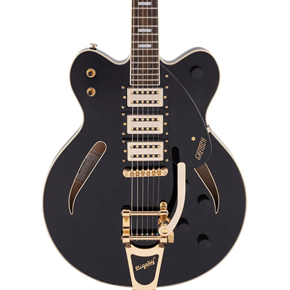 Gretsch G2627TG Streamliner™ Center Block with Bigsby® and Gold Hardware, Laurel Fingerboard, Black