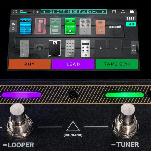 HeadRush Flex Prime Compact FX Pedalboard 4" Touchscreen with WiFi and Bluetooth
