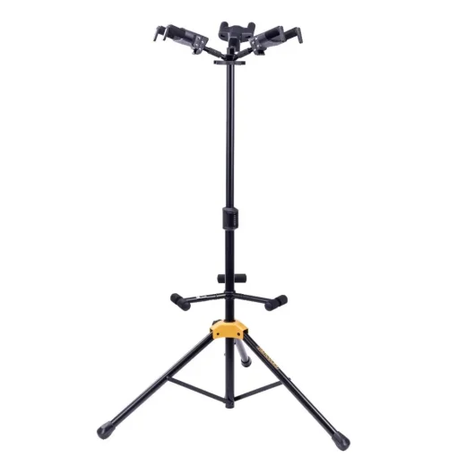 Hercules 05/GS432BPLUS Auto Grab Triple Guitar Stand w/rest (MC6)