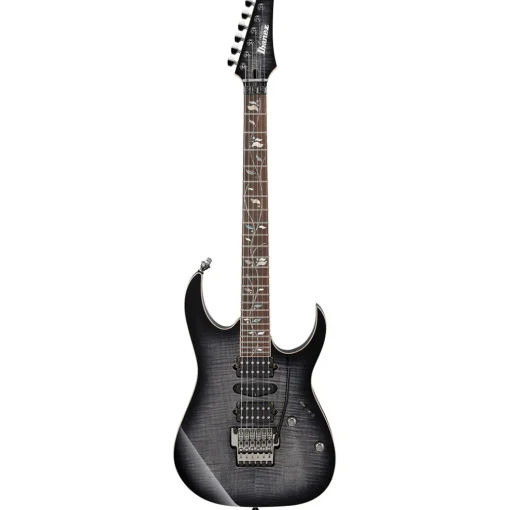 Ibanez - RG8570 J-Custom Electric Guitar with Case - Black Rutile