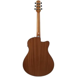 Ibanez AAM50LCE Left Handed Acoustic Guitar - Open Pore Light Brown Sunburst Top