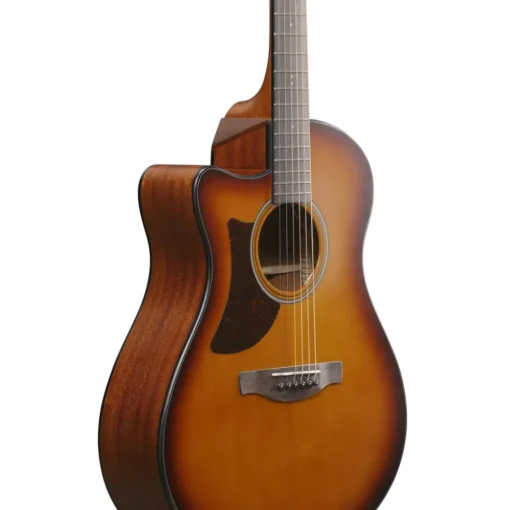 Ibanez AAM50LCE Left Handed Acoustic Guitar - Open Pore Light Brown Sunburst Top