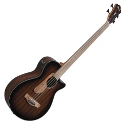 Ibanez AEGB24FEMHS Electro Acoustic Bass Guitar Mahogany Sunburst High Gloss