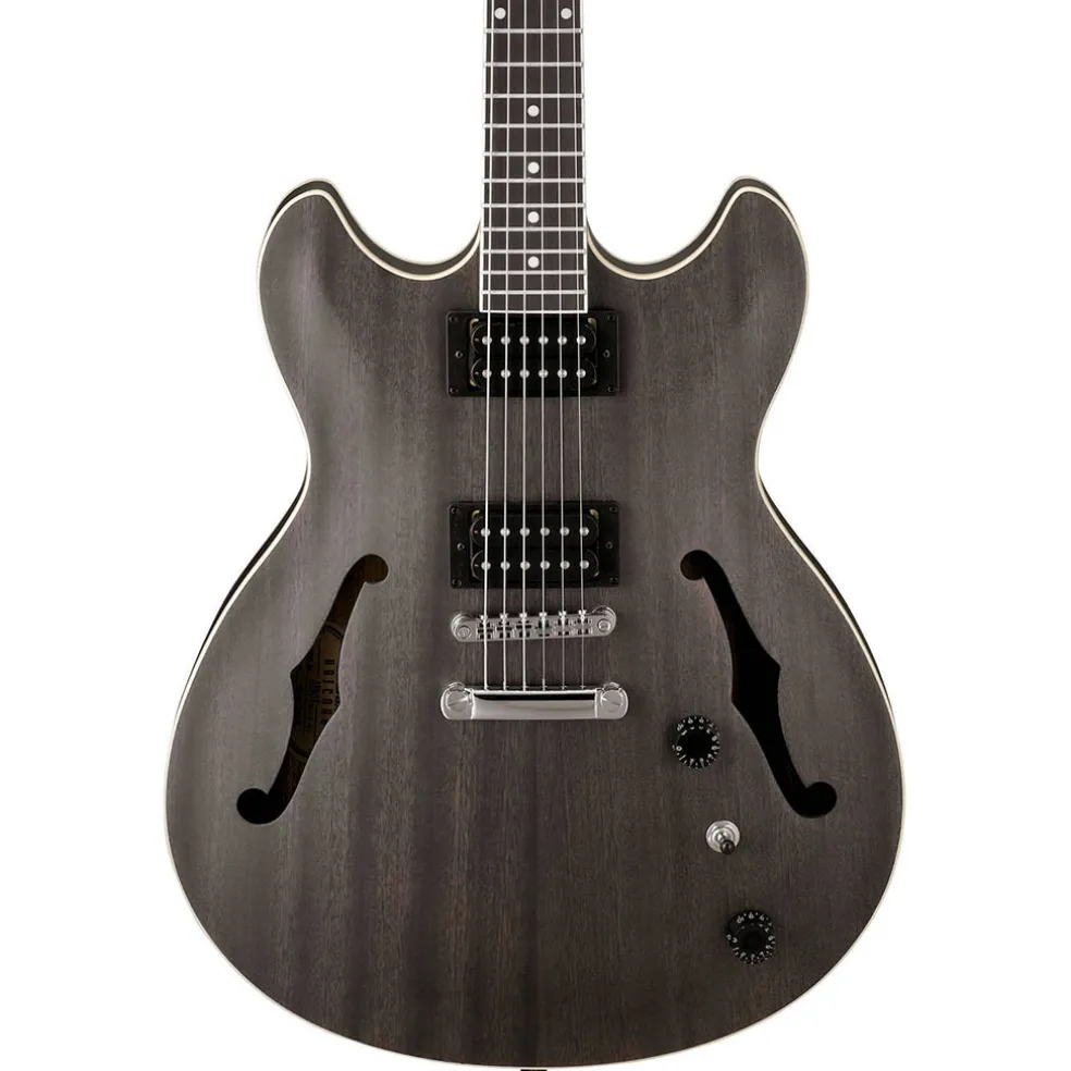 Ibanez AS53 Artcore Guitar - Transparent Black Flat