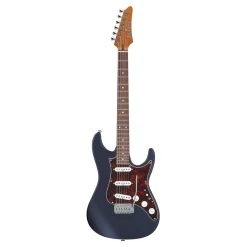 Ibanez AZ2203NT Electric Guitar with Rosewood Fretboard and Case - Dark Tide Blue Flat