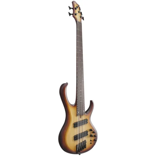 Ibanez BTB705LMNNF 5 String Electric Bass Guitar Natural Browned Burst Flat