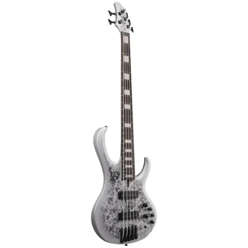 Ibanez BTB25TH5SLM 5 String Electric Bass Guitar Silver Blizzard Matte