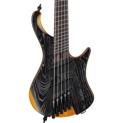 Ibanez EHB1135MS Silver Wave Black Low Gloss 5 String Electric Bass with Gig bag