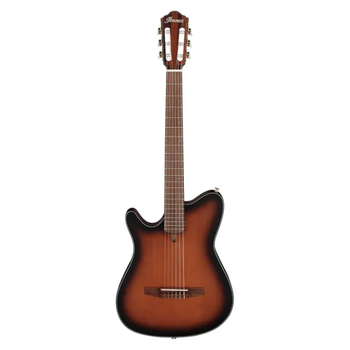 Ibanez FRH10N Flat Left Handed Nylon String Guitar - Brown Sunburst