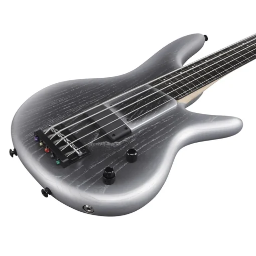 Ibanez GWB25THSWF 5 String Electric Bass Guitar Silver Wave Burst Flat
