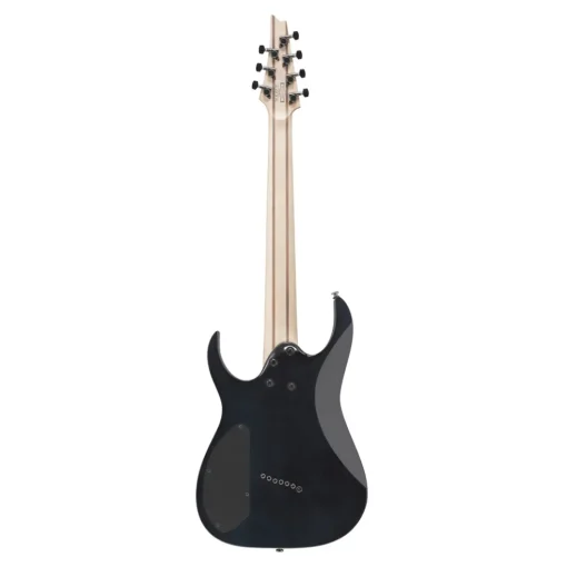 Ibanez RGMS7PB 7-String Electric Guitar with Poplar Burl Top and Jatoba Fretboard - Cosmic Blue Star Burst