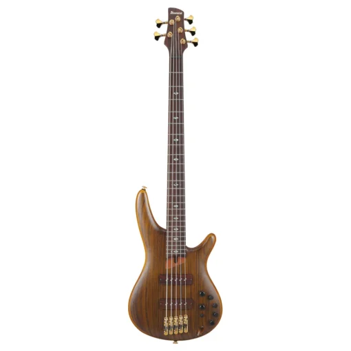 Ibanez SR5505 5-String Bass Ovangkol Top with Rosewood Fretboard and Case - Mocha Flat