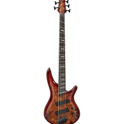 Ibanez SRMS805 - 5 String Bass Guitar - Brown Topaz Burst