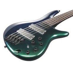 Ibanez SRMS725BCM 5 String Electric Bass Guitar Blue Chameleon
