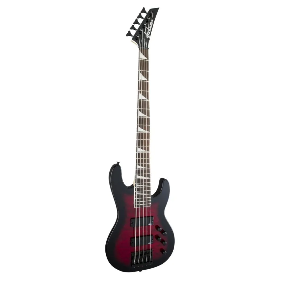 Jackson - JS Series Concert Bass JS3VQ, Amaranth Fingerboard - Transparent Red Burst | Bass Guitars | 2919021502