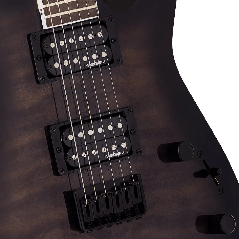 Jackson - JS Series Dinky Arch Top JS32Q DKA HT, Amaranth Fingerboard, Transparent Black Burst | Electric Guitars | 2918809585