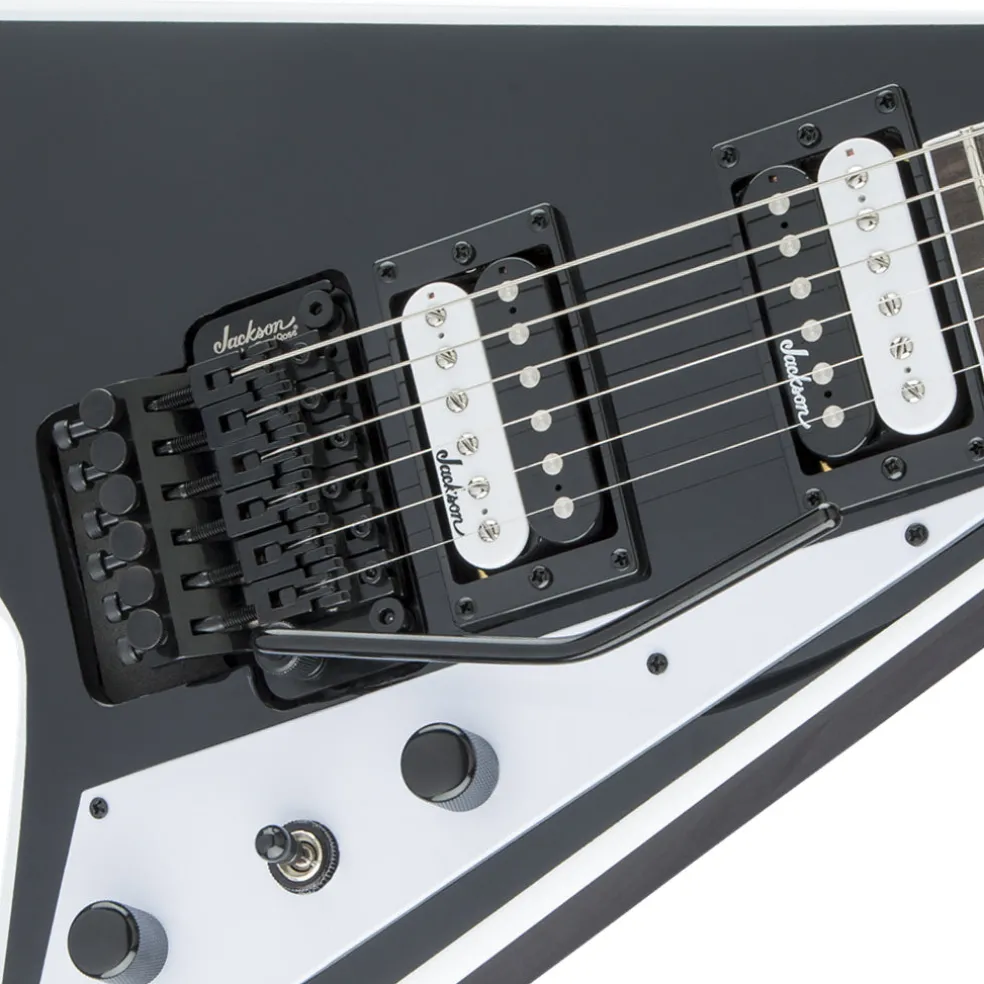 Jackson - JS Series Rhoads JS32, Amaranth Fingerboard, Black with White Bevels | Electric Guitars | 2910137572