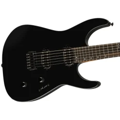Jackson American Series Virtuoso Hardtail with Streaked Ebony Fingerboard - Satin Black