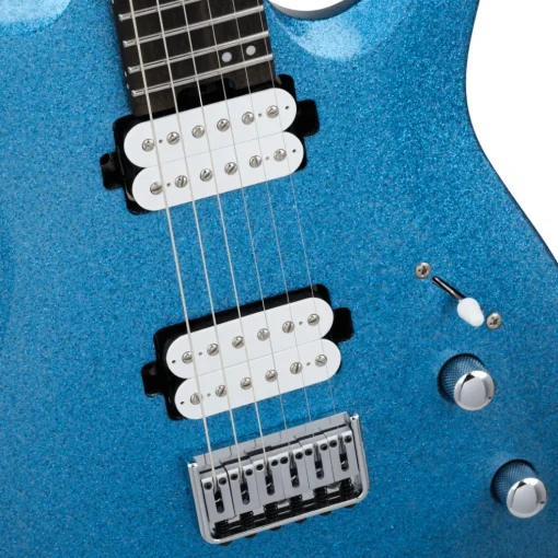 Jackson Pro Series Signature Misha Mansoor Juggernaut HT6 Electric Guitar Ebony Fingerboard Blue Sparkle