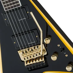 Jackson X Series Rhoads RRX24, Laurel Fingerboard, Black with Yellow Bevels | Electric Guitars | 2913636598